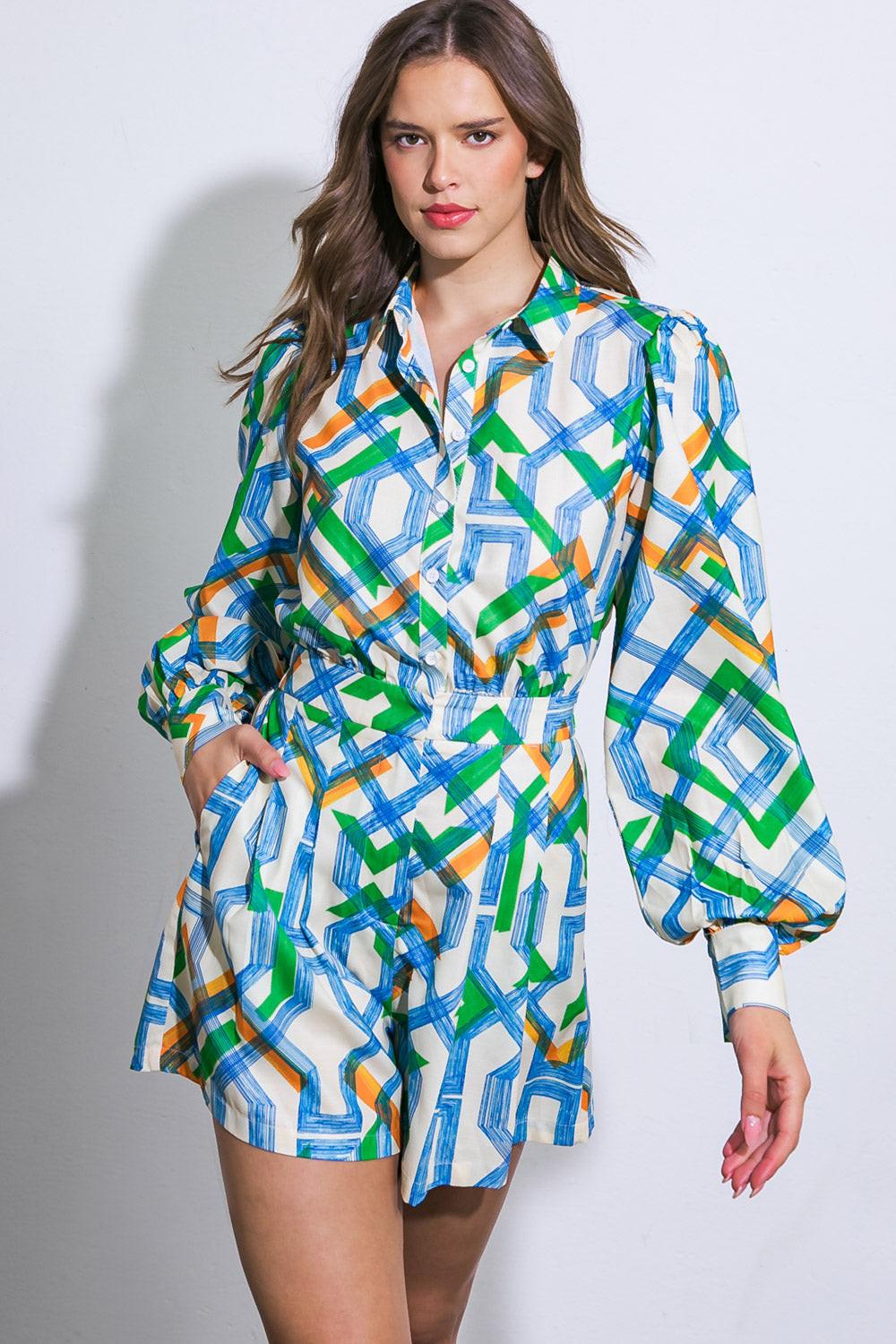 For the Occasion Woven Romper