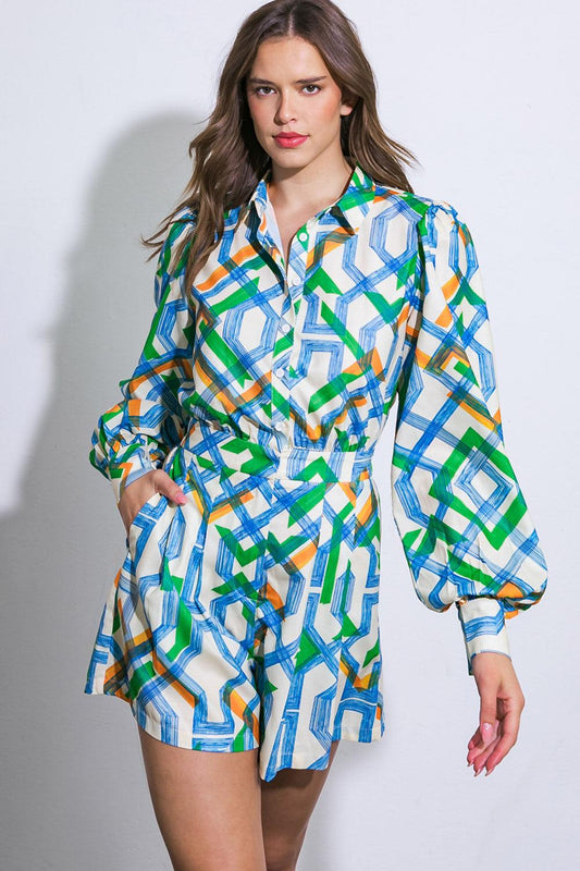 For the Occasion Woven Romper