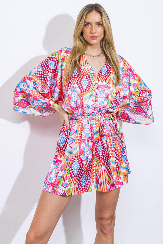 In the Leaves Woven Romper