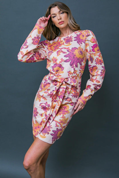 Enjoy the View Sunset Sweater Mini Dress