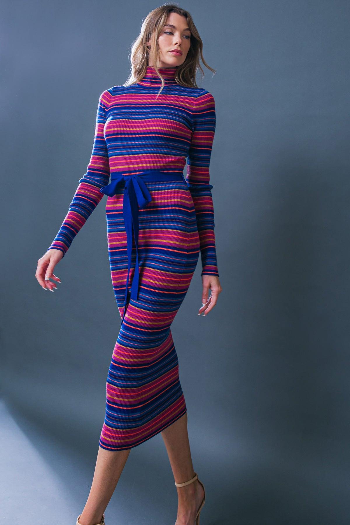 Noteworthy Shine Sweater Midi Dress