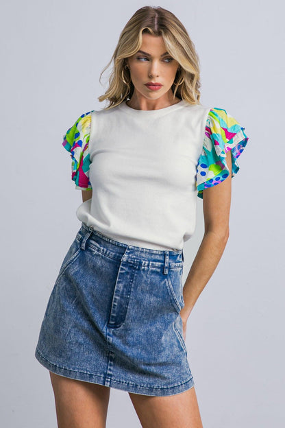 Glittery Glee Sweater Top