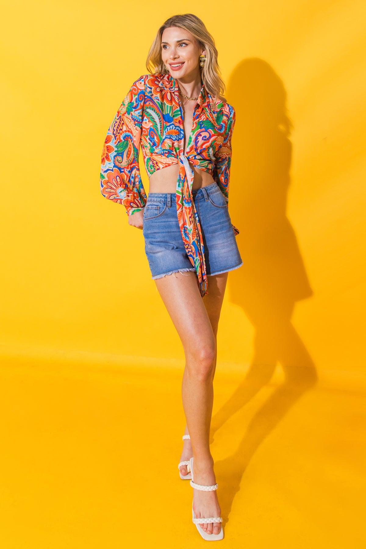 My Happy Place Woven Top