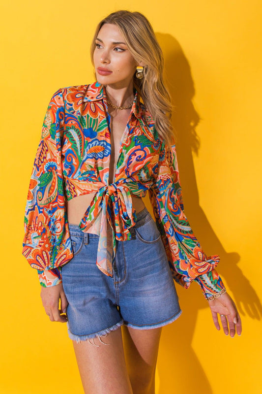My Happy Place Woven Top