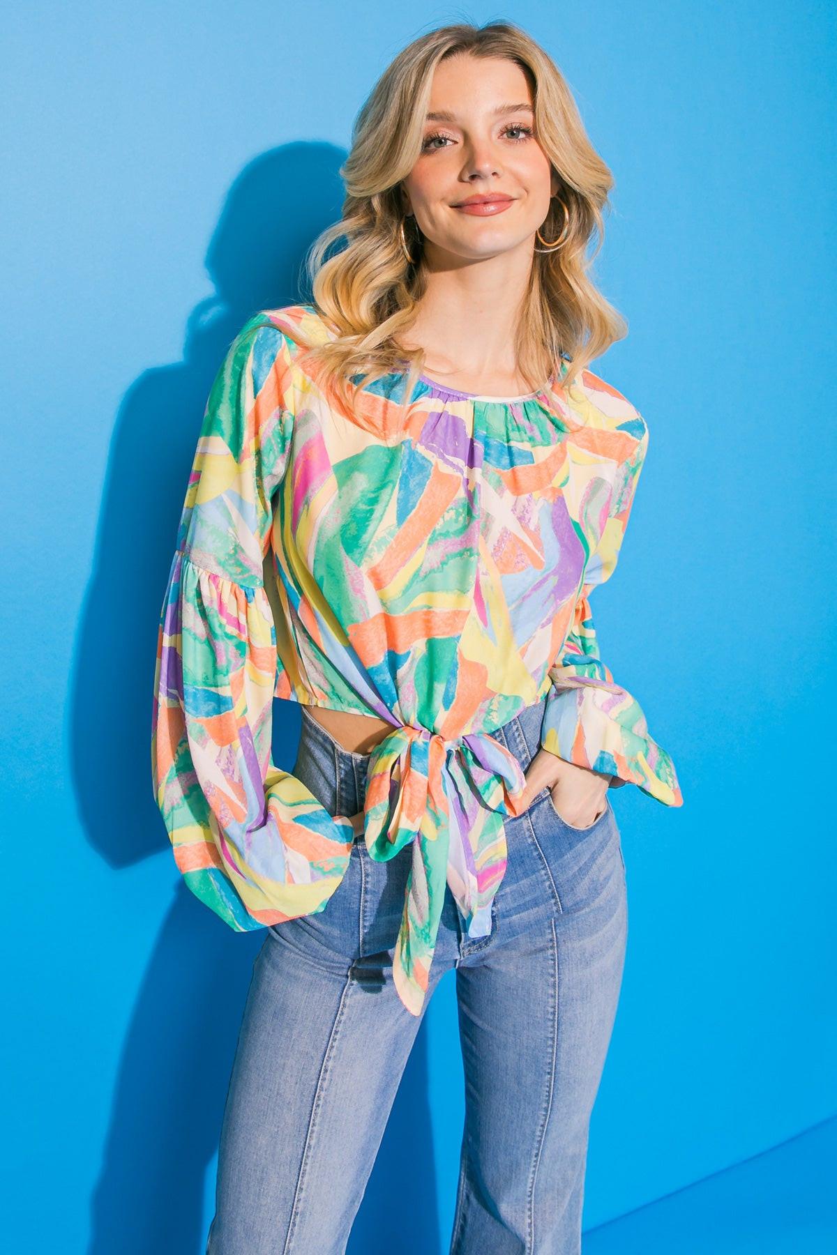 Sight Set on Tonight Woven Top