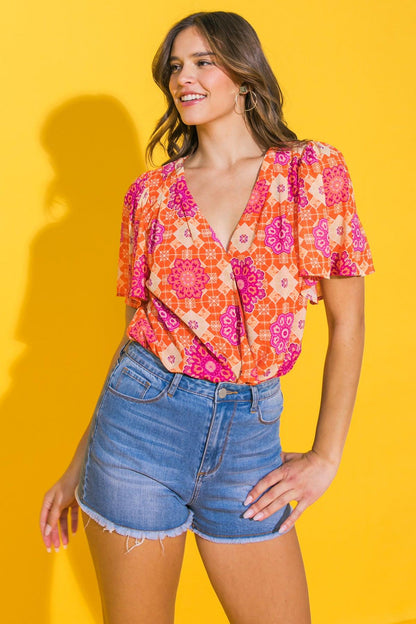 Made for the Occasion Woven Bodysuit