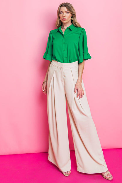 Back to Business Woven Top