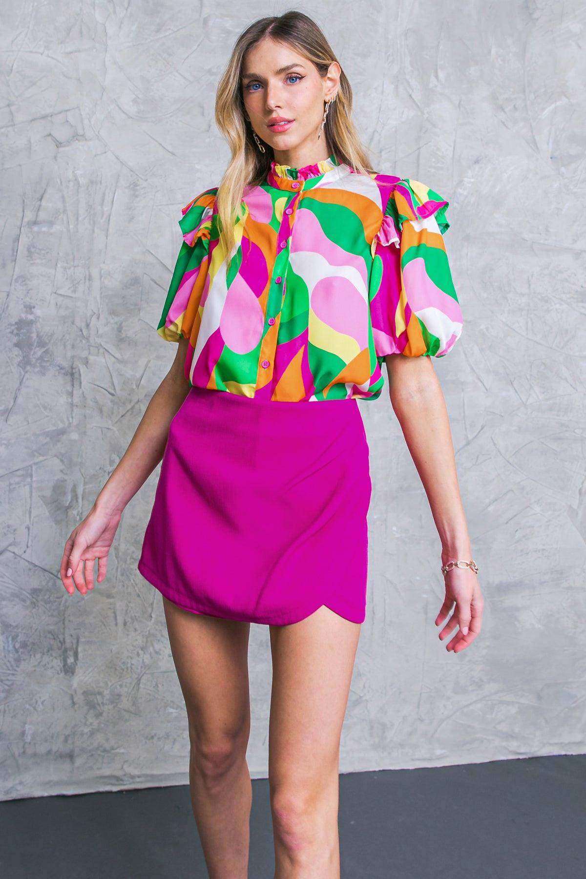 Make Them Proud Woven Top