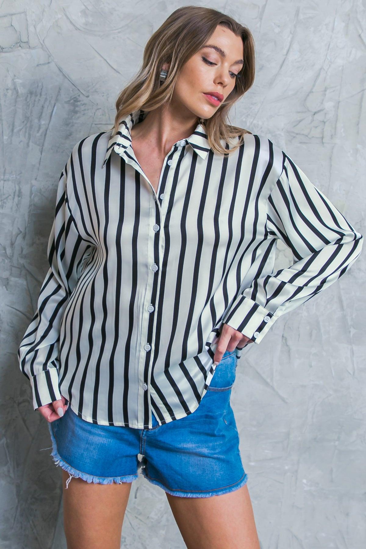 Nothing to Regret Satin Woven Top