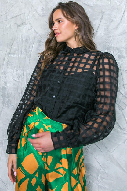 Fluttering on Woven Top
