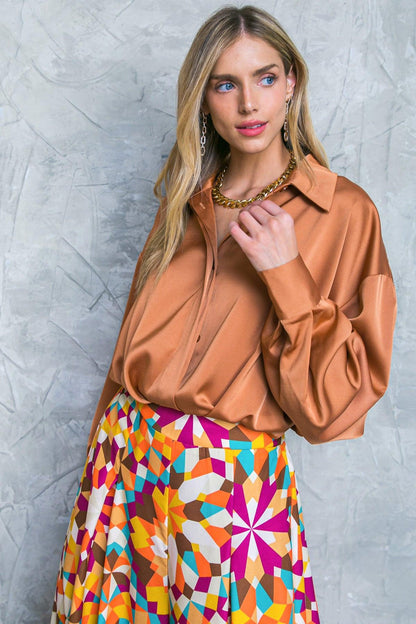 Graceful Movements Woven Top
