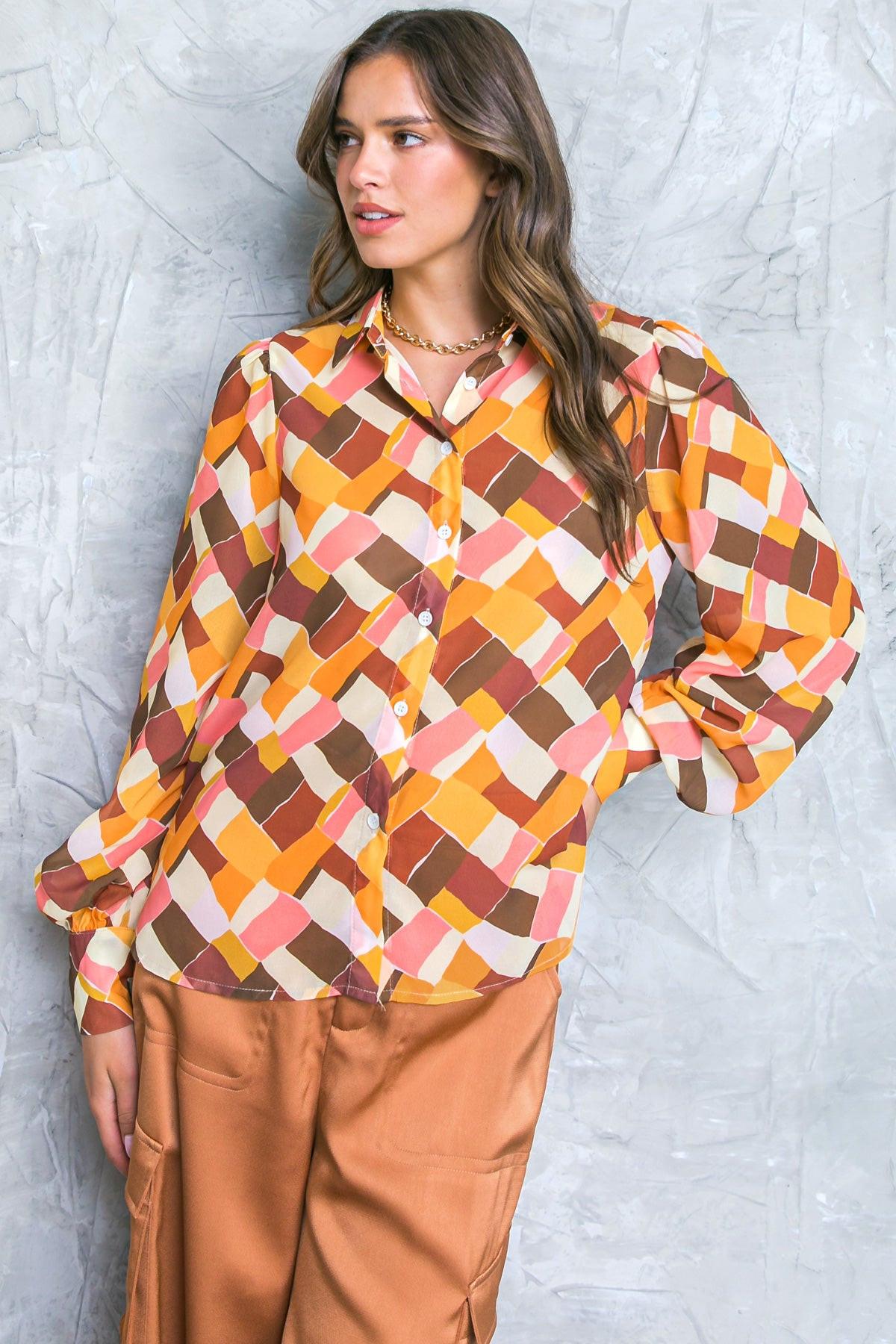 Enjoy Each Day Woven Top