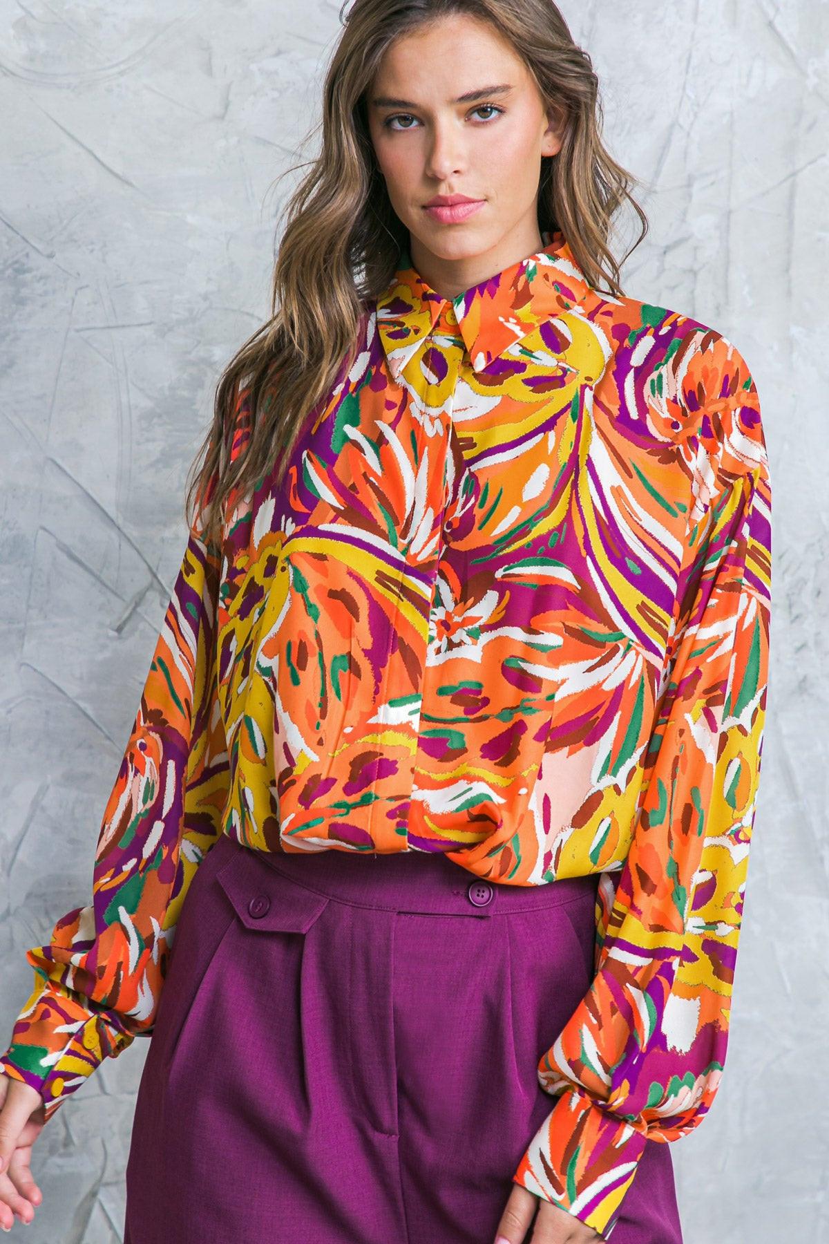 Famous Behavior Woven Top