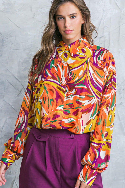 Famous Behavior Woven Top