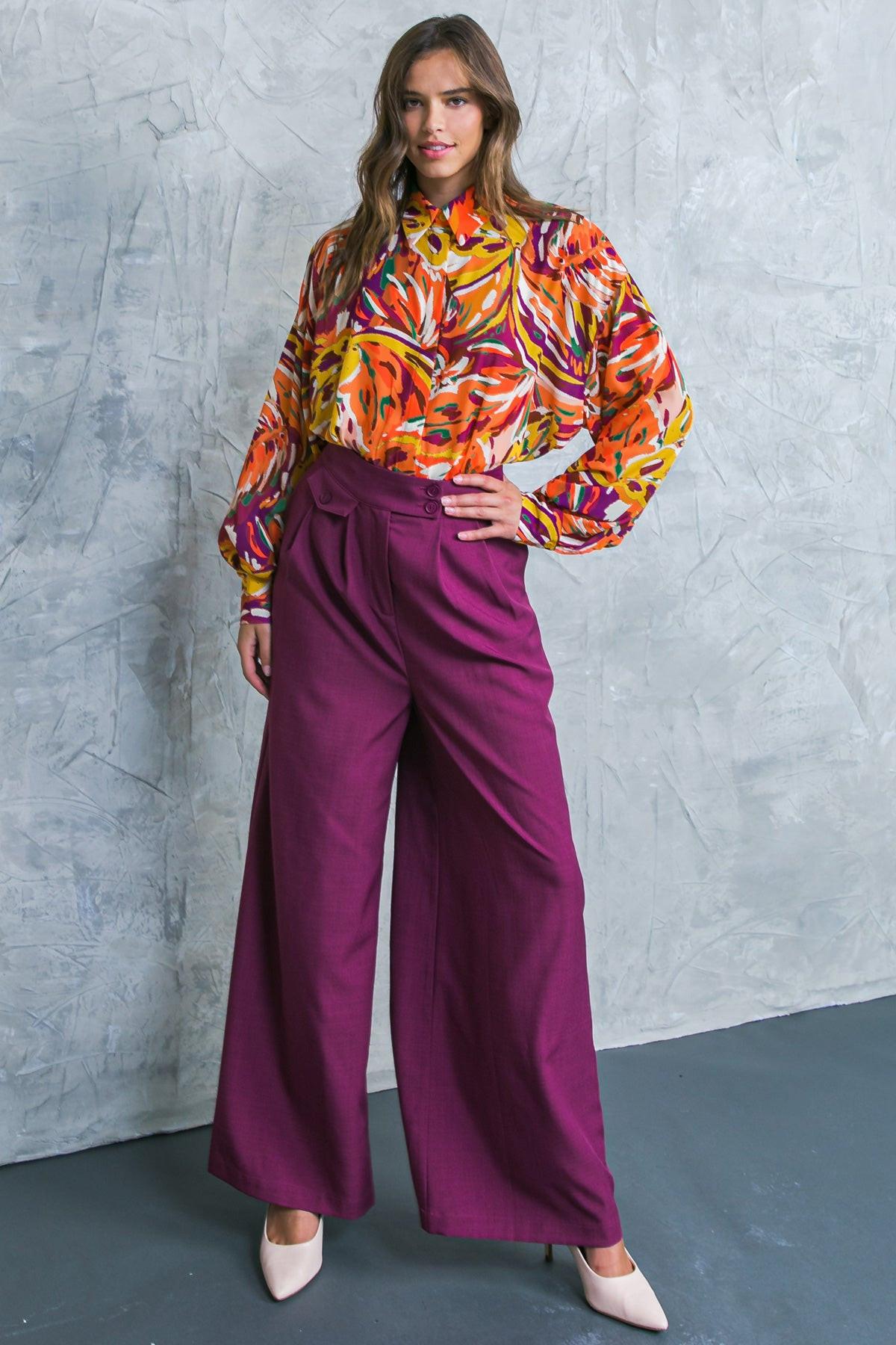 Famous Behavior Woven Top