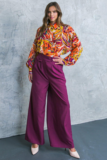 Famous Behavior Woven Top
