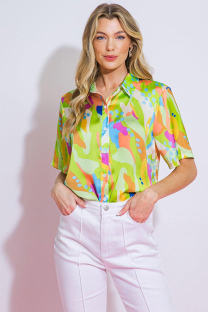 Up for Anything Woven Top