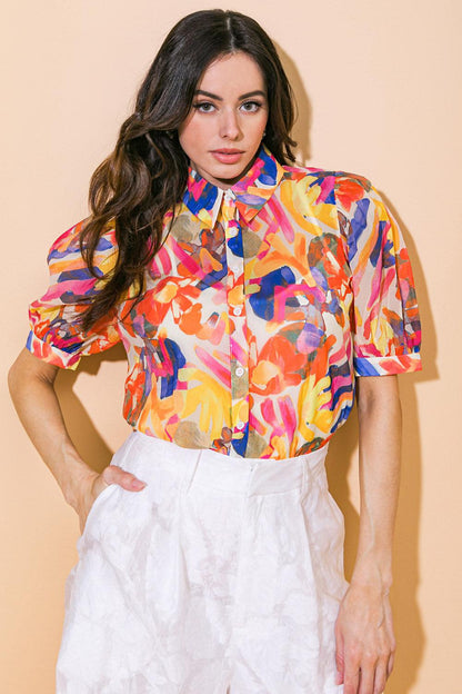 I Cross My Heart Woven Top