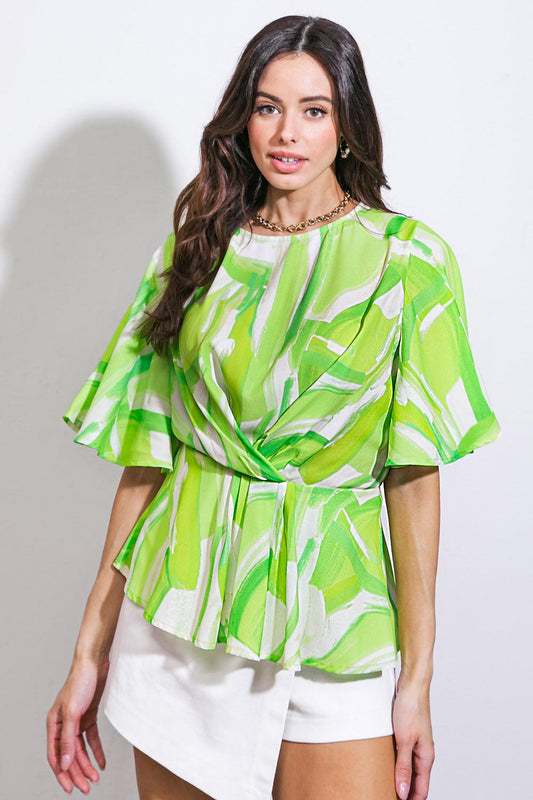 Easy to Say Woven Top