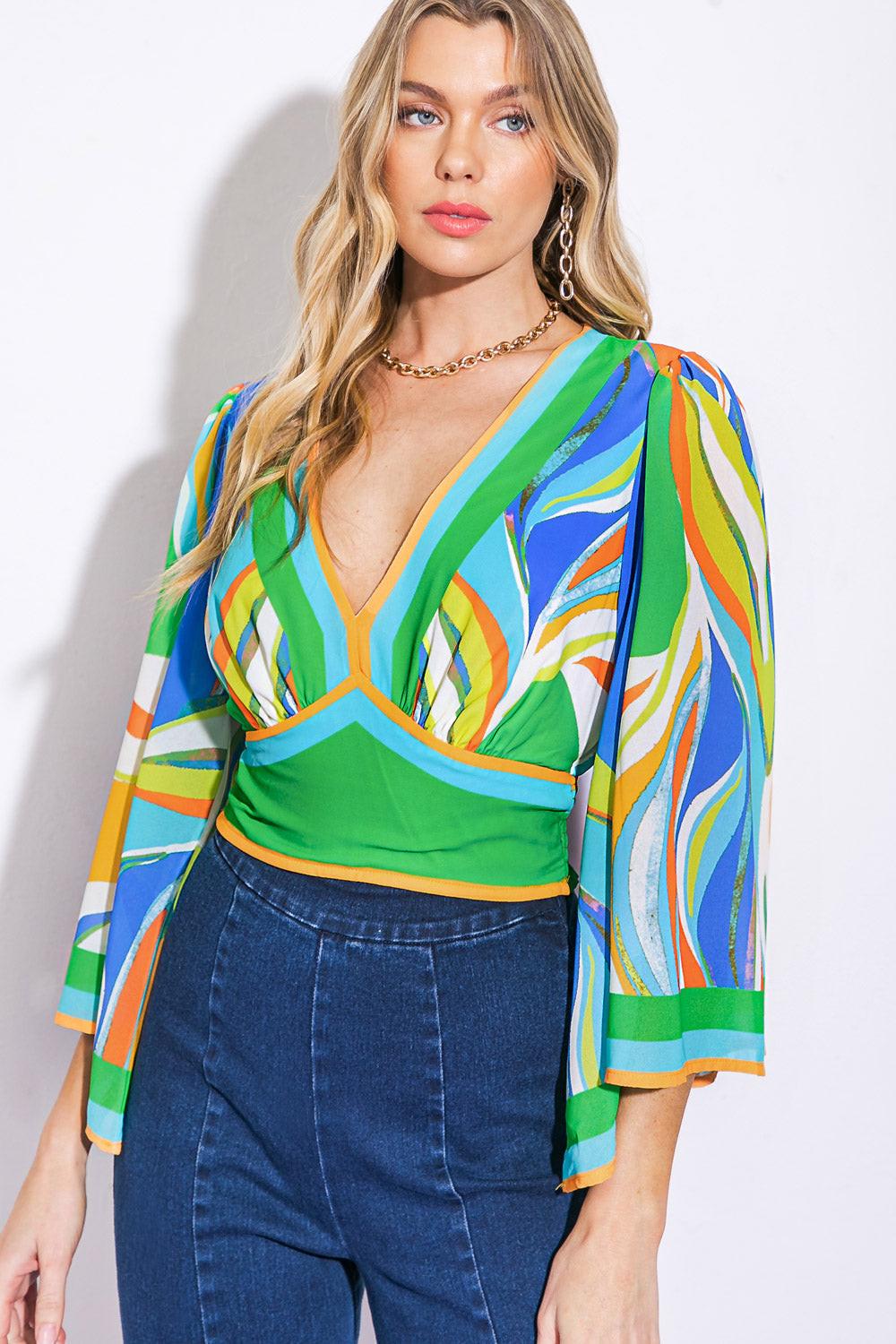 We Belong Together Woven Crop Top