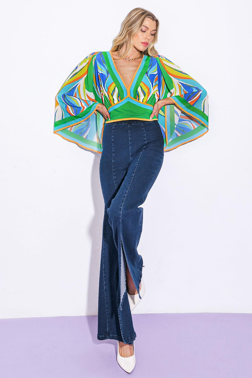 We Belong Together Woven Crop Top