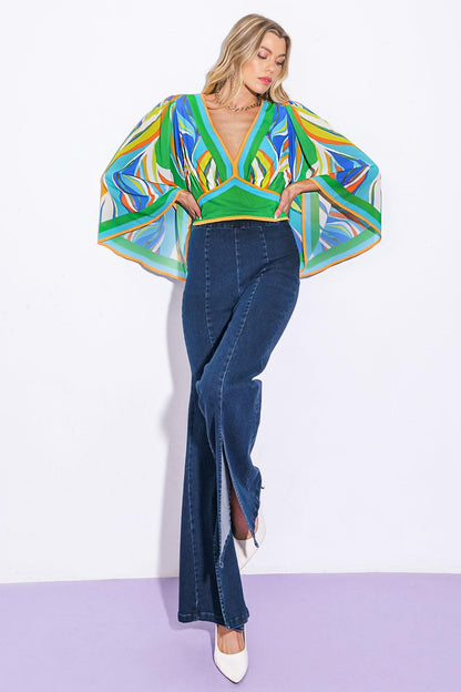 We Belong Together Woven Crop Top