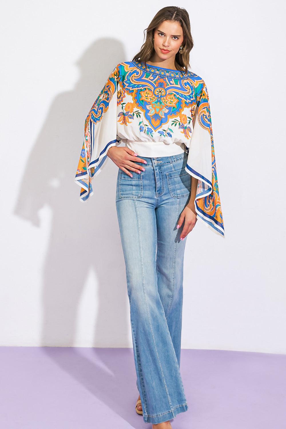 Right This Way Woven Top