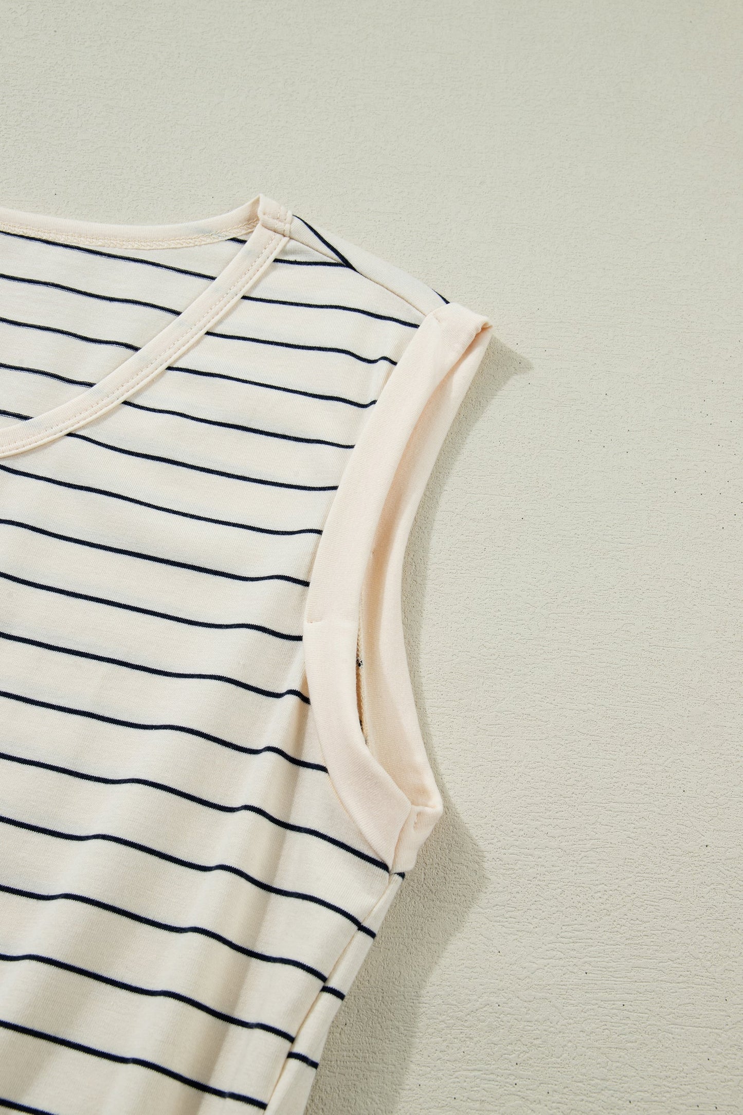 Threaded Pear Mabel Stripe Drawstring Tunic Tank
