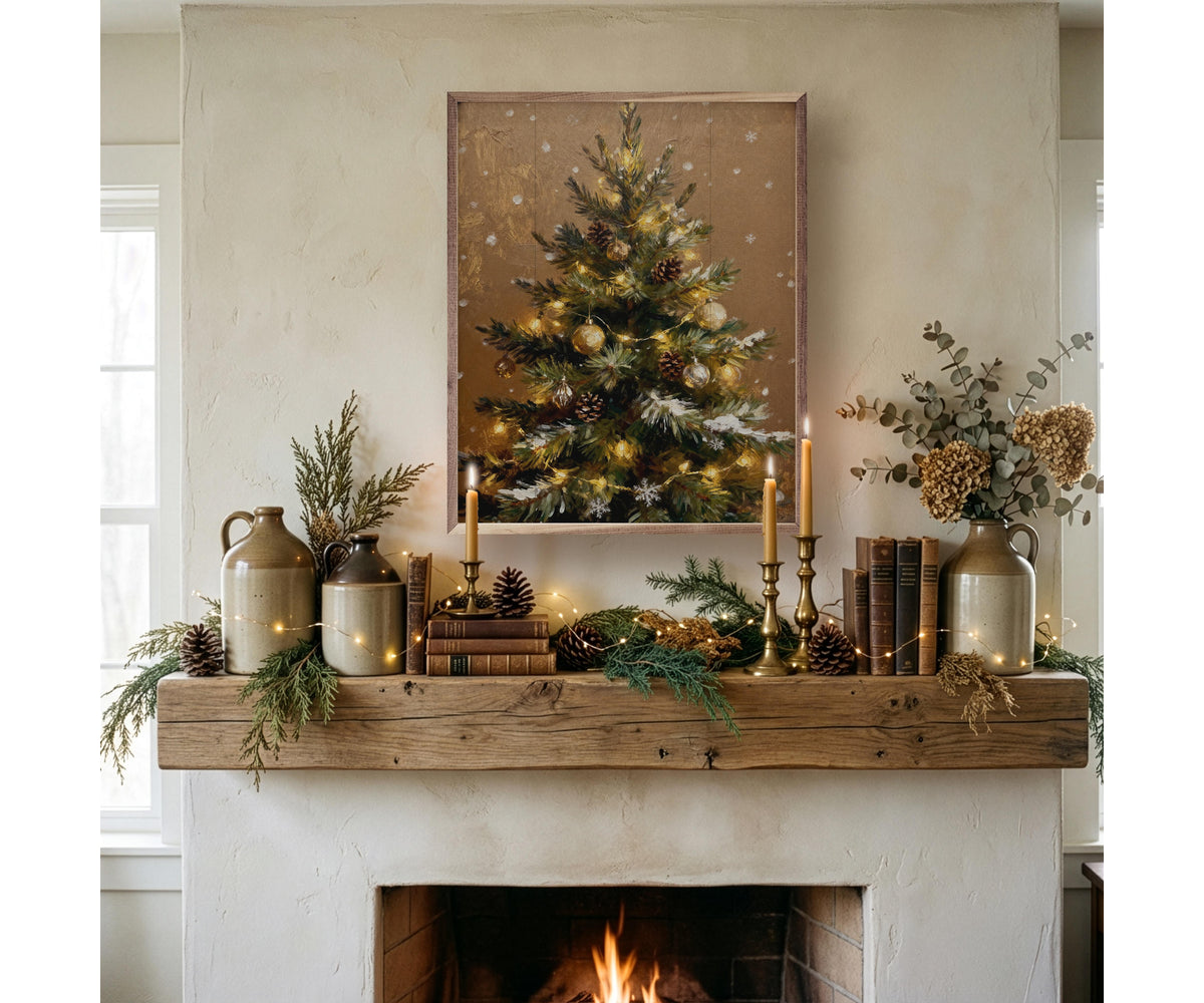 Kendrick Home Christmas Tree Brown