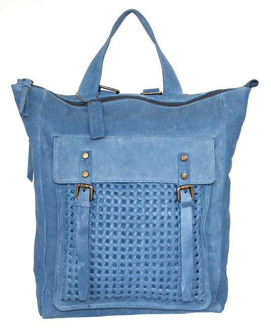 Nino Bossi Suzanna Leather Backpack - Denim
