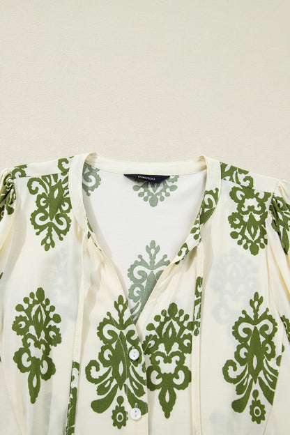 Threaded Pear Keziah Puffy Half Sleeve Shirt