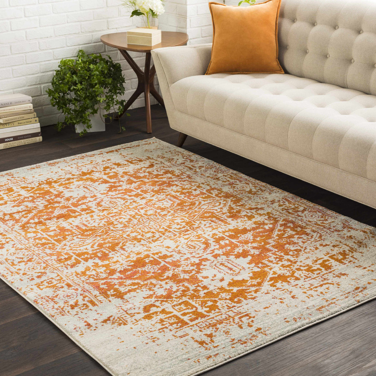 Fairmount Orange Area Rug - Clearance