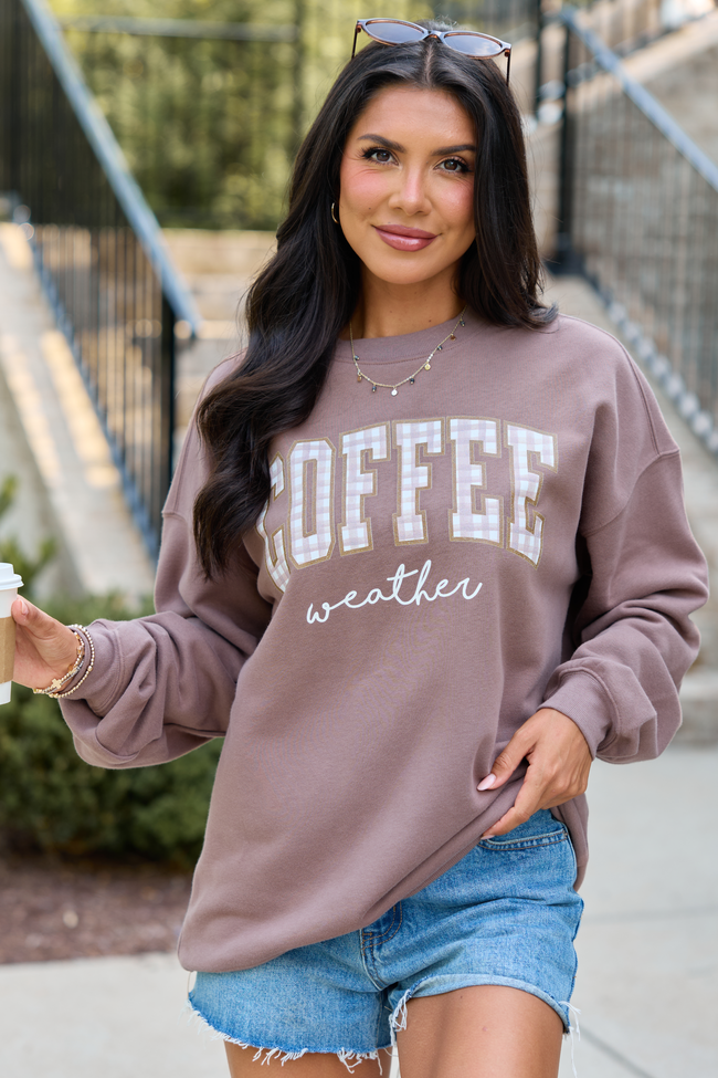 Coffee Weather Mocha Graphic Sweatshirt