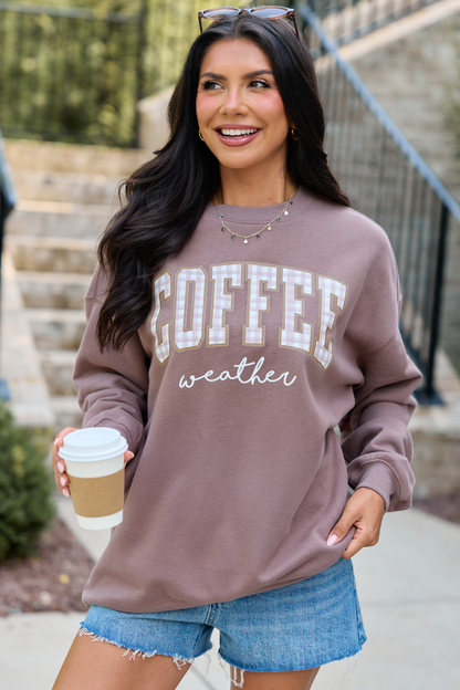 Coffee Weather Mocha Graphic Sweatshirt