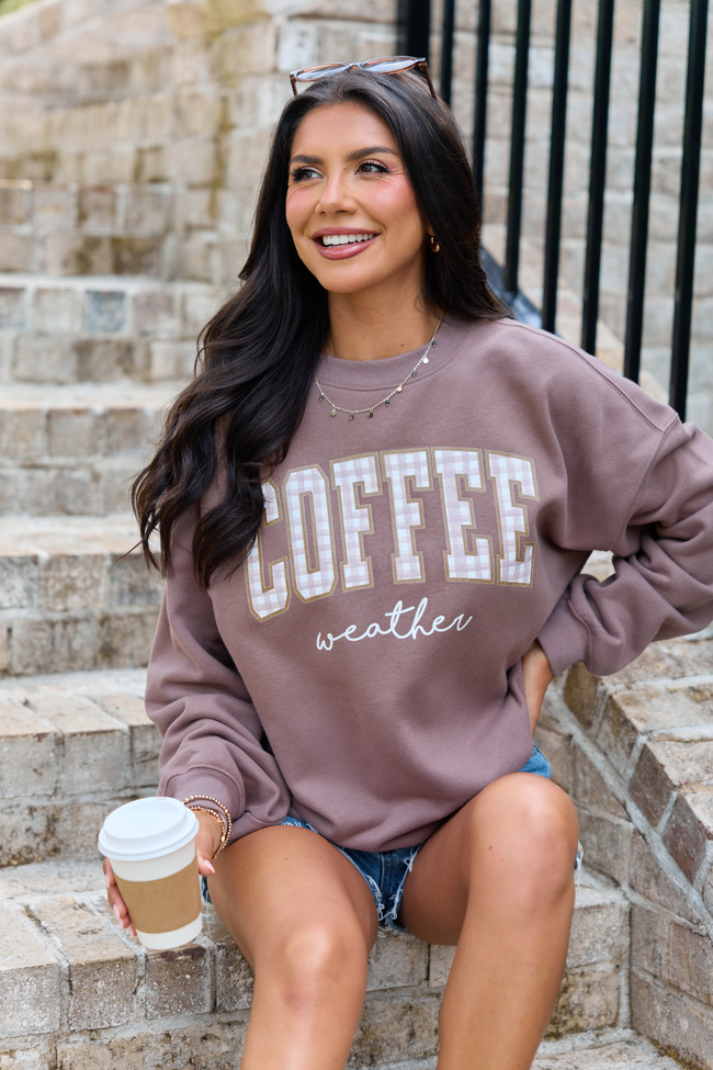 Coffee Weather Mocha Graphic Sweatshirt
