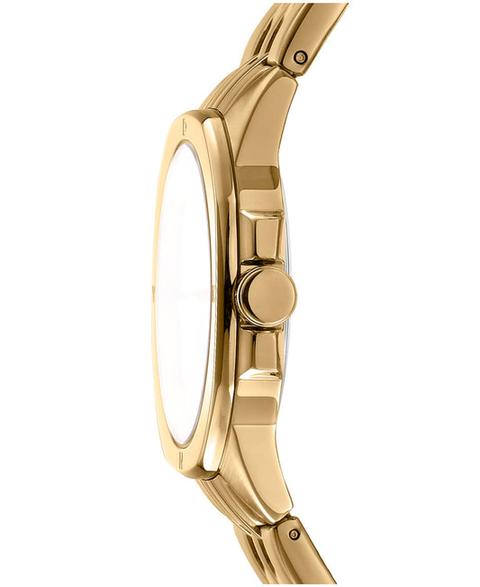 Dkny Women Watch, Gold Color Case, Champagne Dial, Gold Color Metal Bracelet, 3 Hands, 5 Atm-1