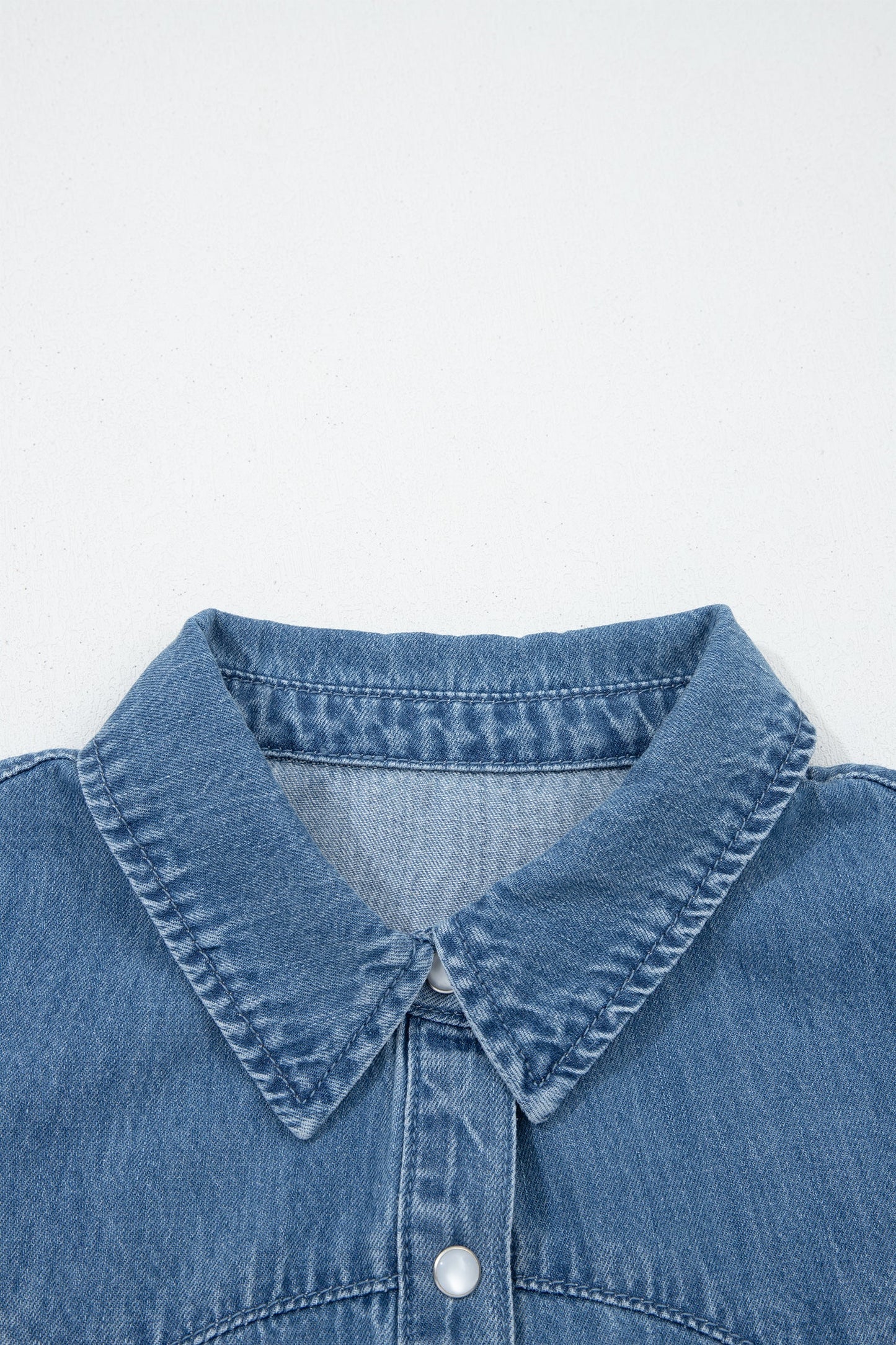 Threaded Pear Keyla Ruffled Short Sleeve Shirt