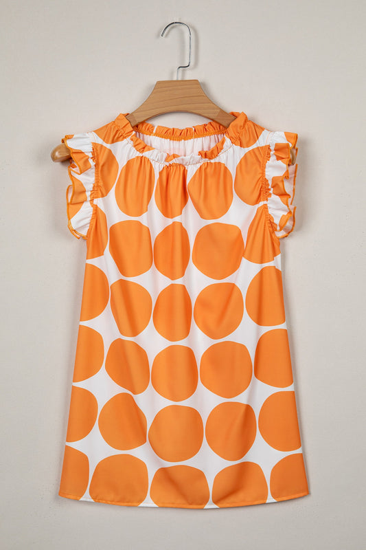 Threaded Pear Nayeli Frilled Shift Tank Top