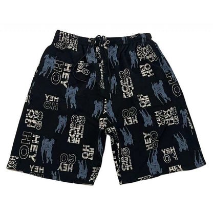 Summer Beach Pants Men's Loose Casual Fifth Pants Ice Silk High Elasticity Quick-drying