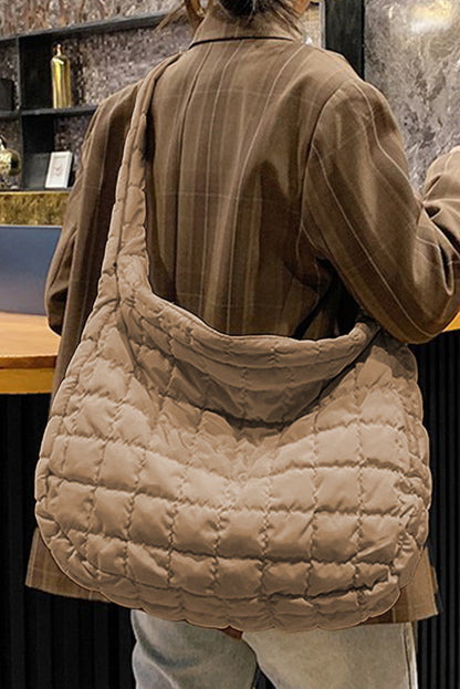 Threaded Pear Kylie Quilted Zipper Tote Bag