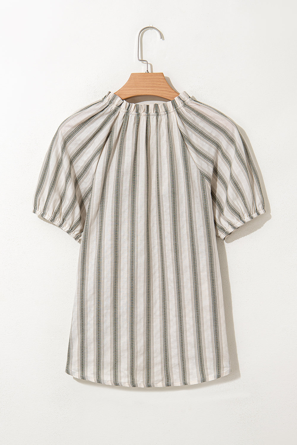 Threaded Pear Lorelai Tie Short Sleeve Blouse