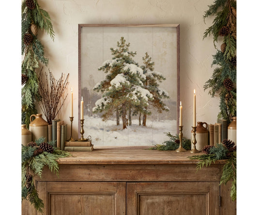 Kendrick Home Snow Covered Pines Center