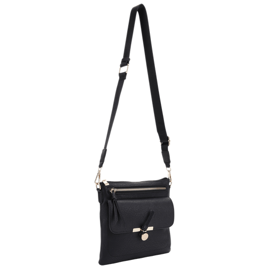 Donna & Becky Esther Double Zip Webbing Crossbody