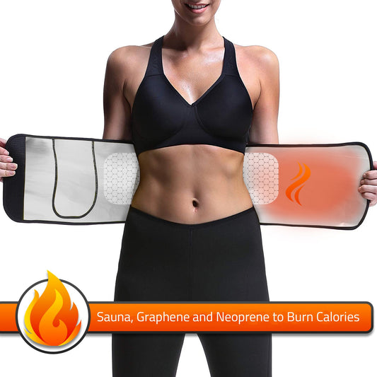 Evertone Thermoslim Advanced Sauna Belt - Black