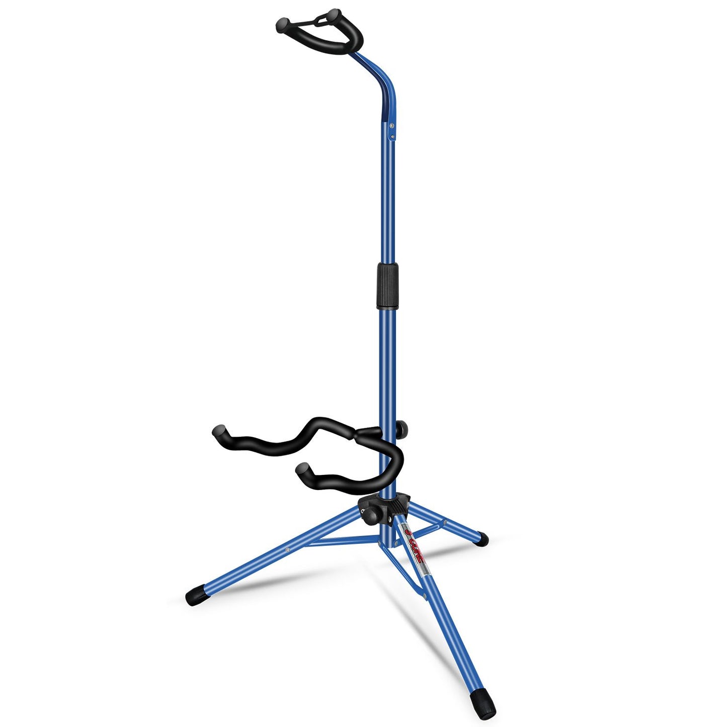 5 Core Guitar Stand Floor Adjustable Heavy Duty W Neck Holder for Acoustic Electric Classic Bass - GSH HD D-BLU - Dark Blue
