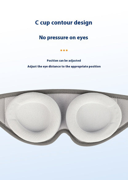 Memory Foam Sleep Eye Mask – Removable Blackout Design for Deep Rest