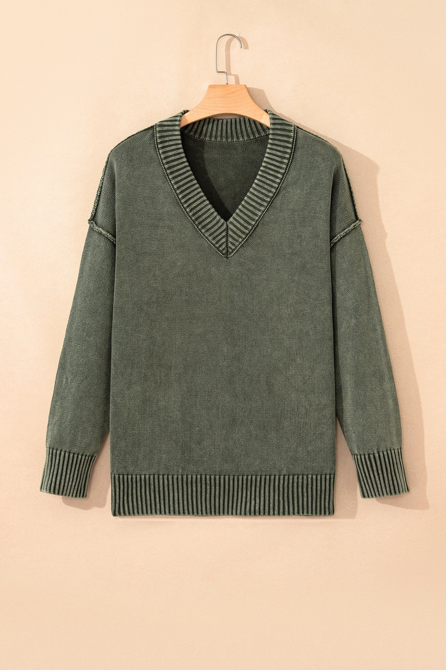 Threaded Pear Alma Drop Shoulder Loose Sweater