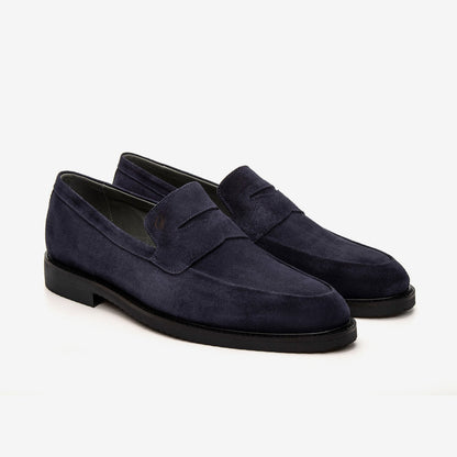Navy Suede-