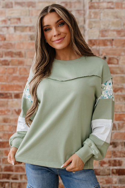Threaded Pear Oaklee Relaxed French Terry Top