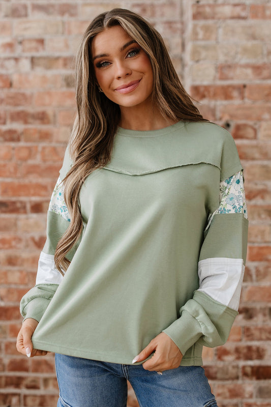 Threaded Pear Oaklee Relaxed French Terry Top